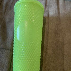 Green Lemon Grass Glow In The Dark Studded Starbucks Venti Cold Cup 24 oz
